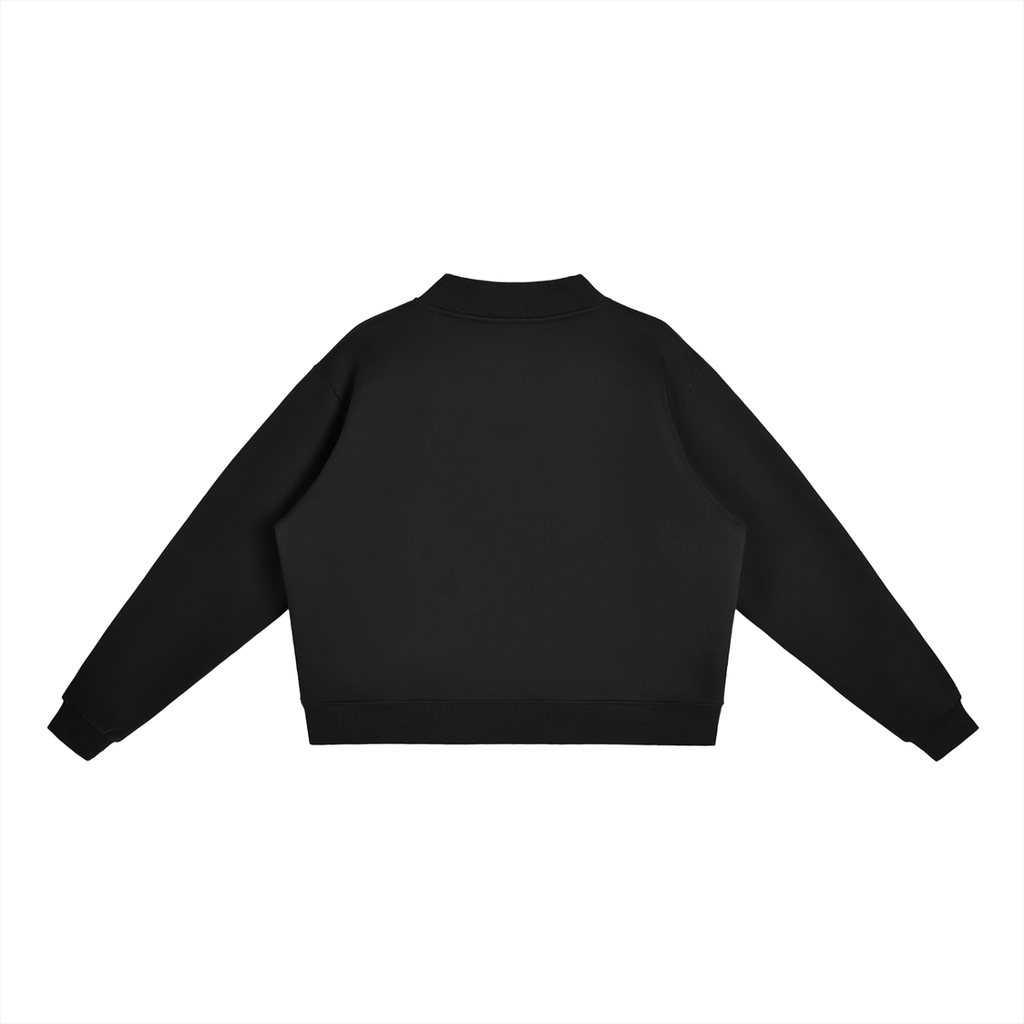 Ujima Fleece Mock-Neck Crew Sweatshirt