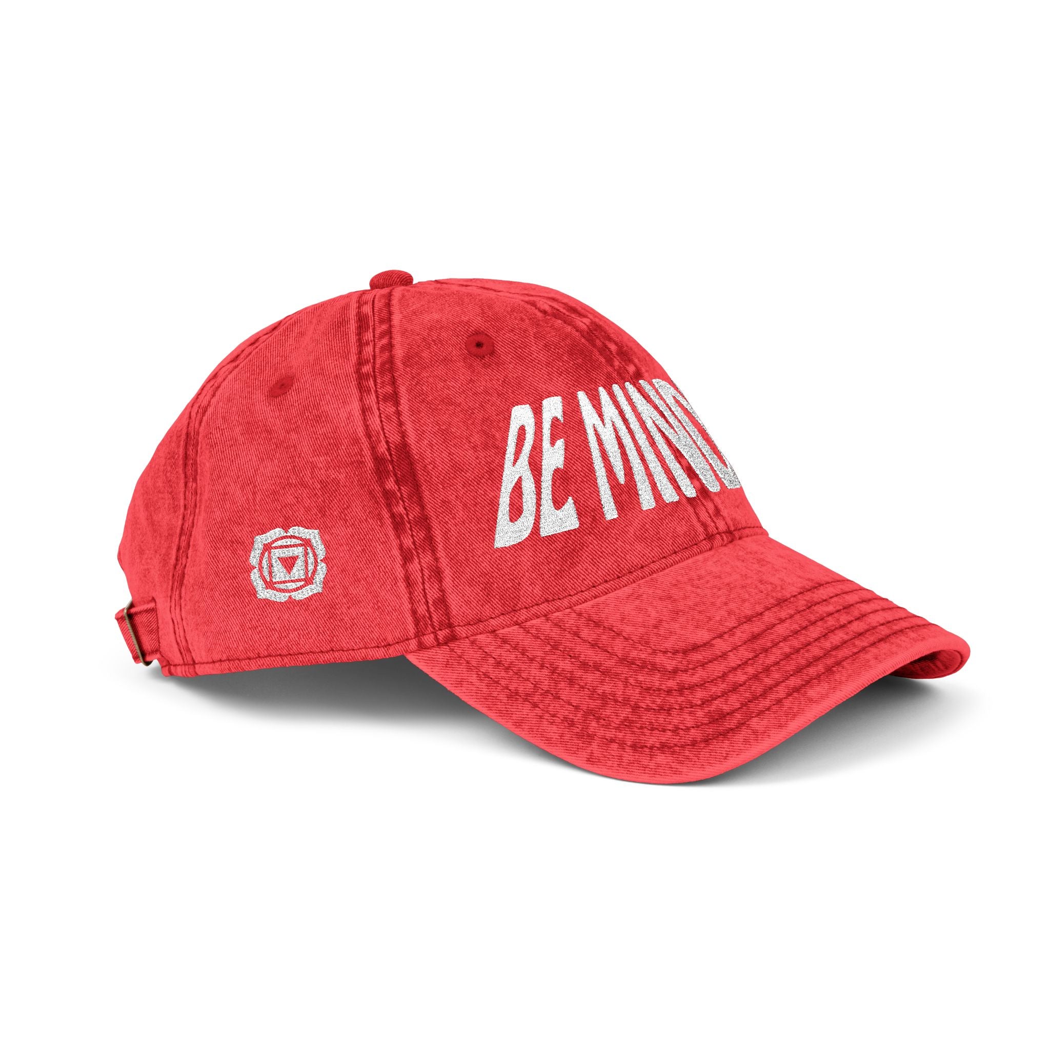 Root Chakra Be Mindful Hat Vintage Embroidered Cap