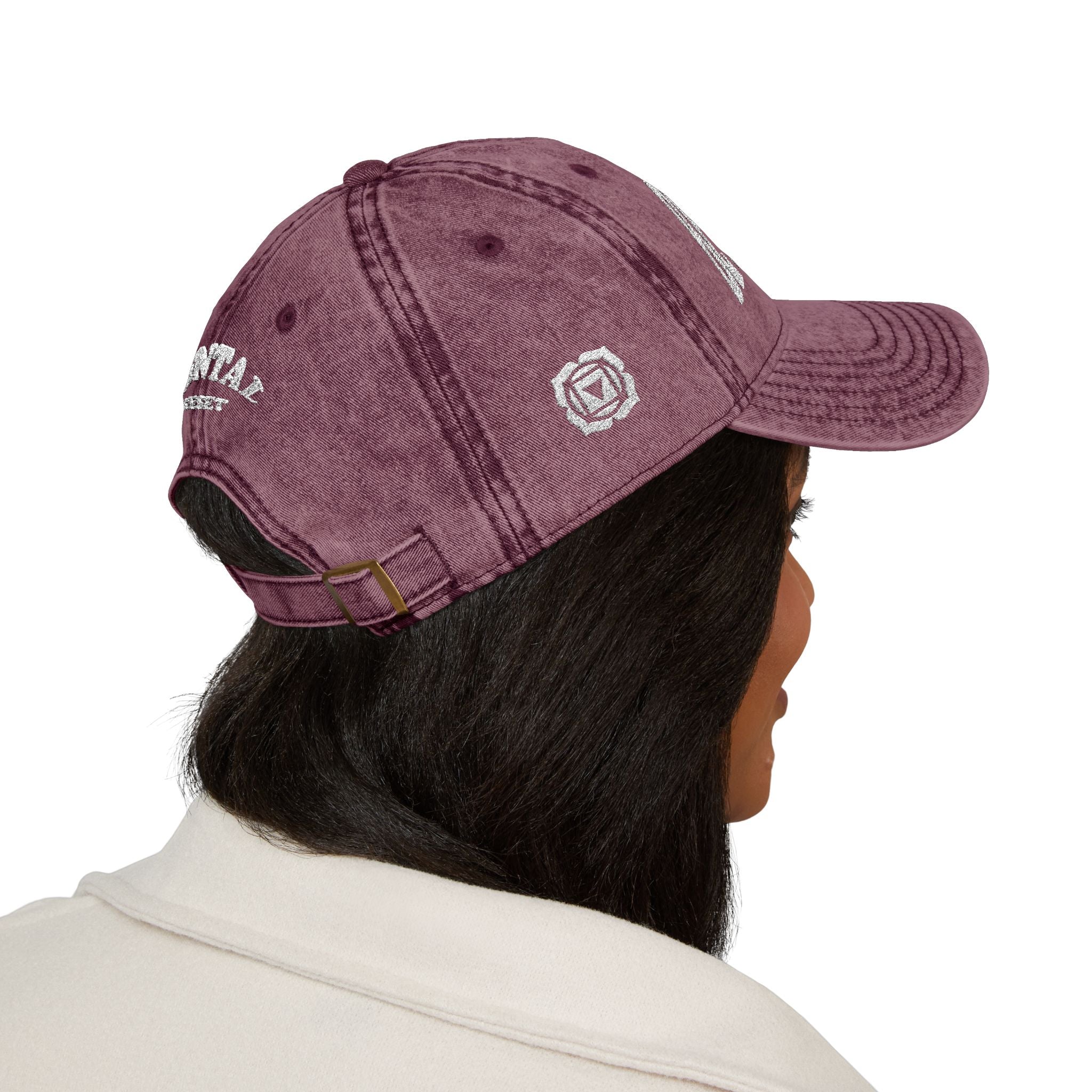 Root Chakra Be Mindful Hat Vintage Embroidered Cap