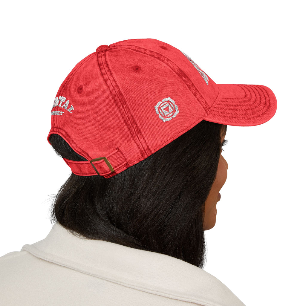 Root Chakra Be Mindful Hat Vintage Embroidered Cap