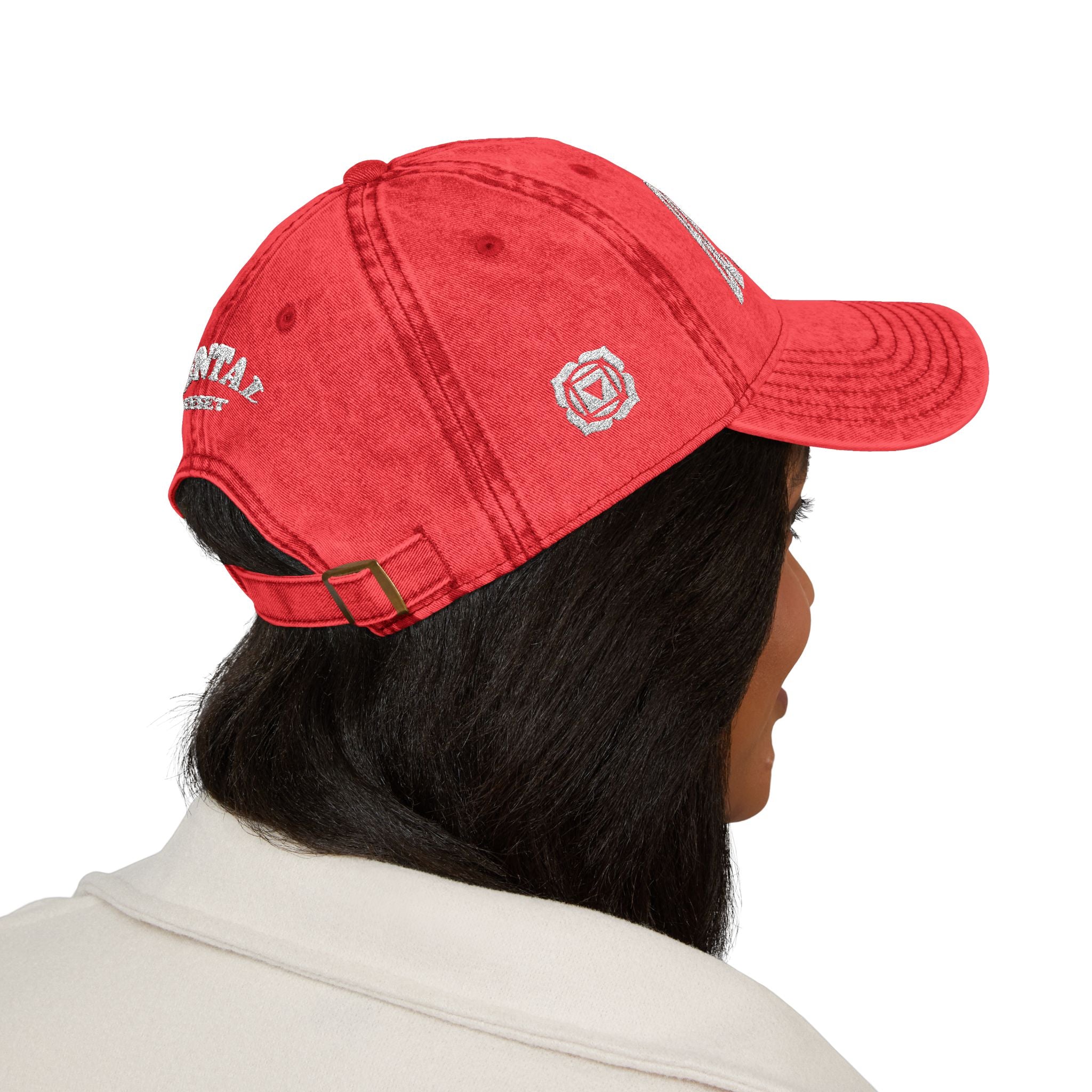 Root Chakra Be Mindful Hat Vintage Embroidered Cap