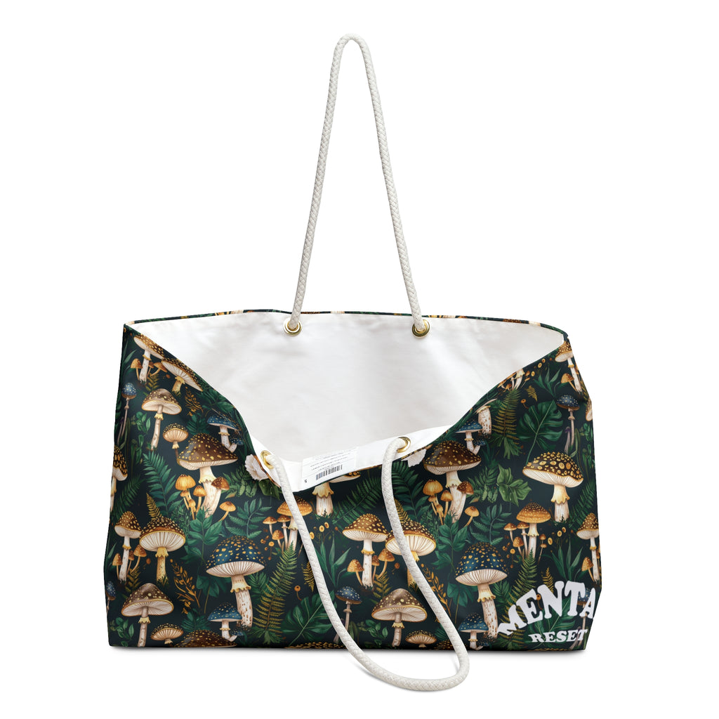 Mushroom Print Weekender Bag