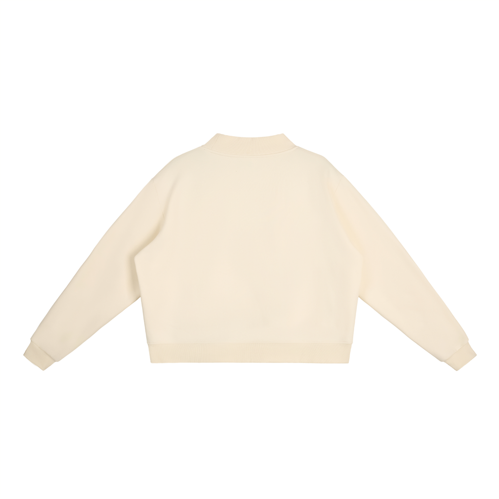 Ujima Fleece Mock-Neck Crew Sweatshirt